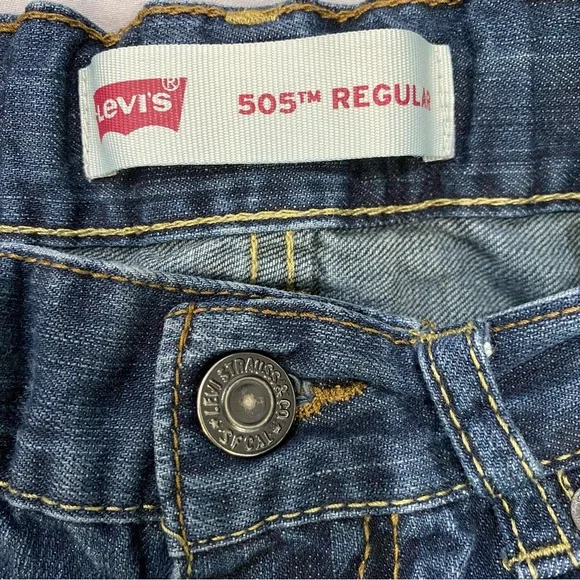 Levi’s 505 Regular Denim 100% Cotton Boys Size 10 - Picture 5 of 7